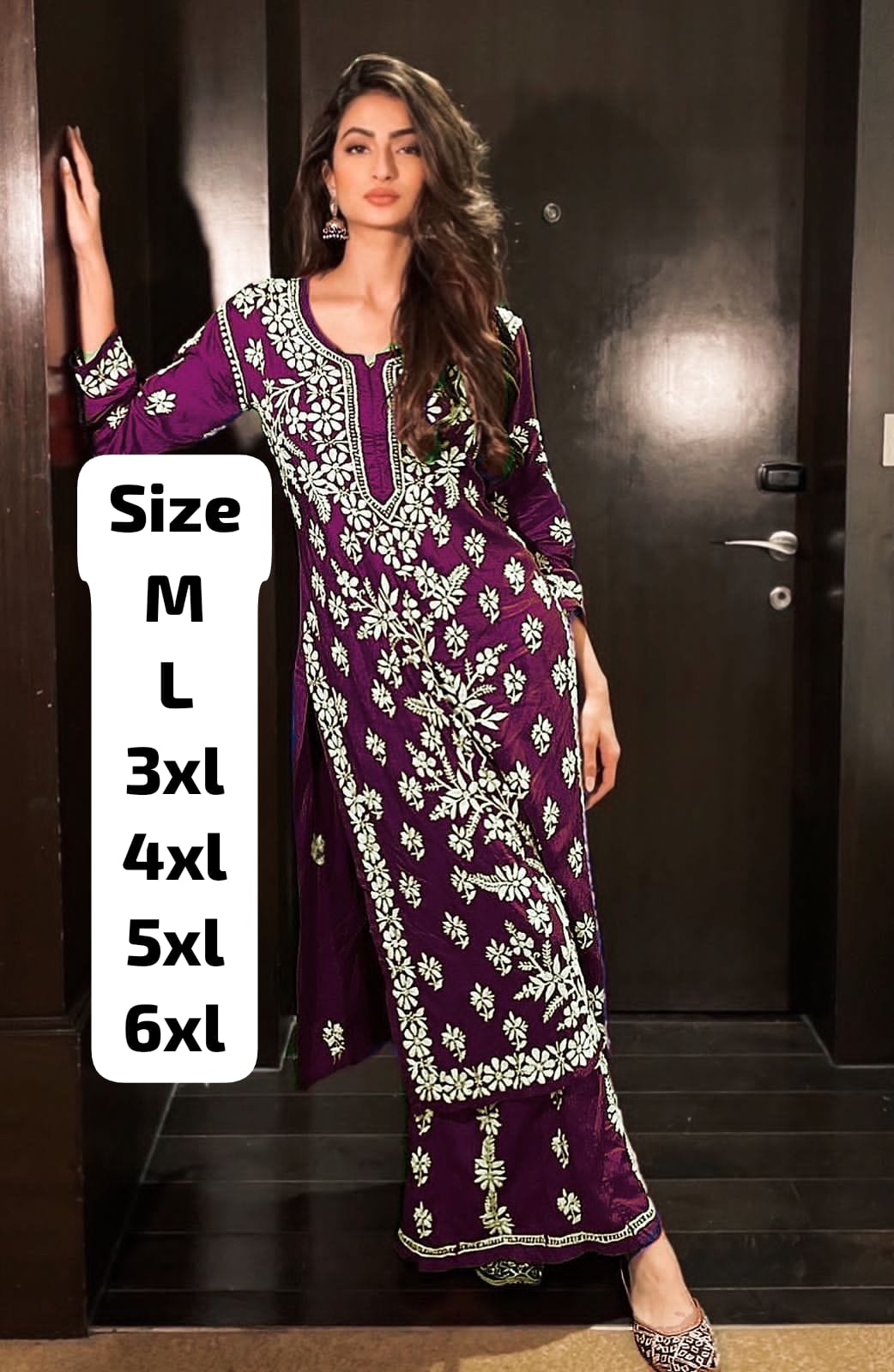 AE 7792 KURTI HEAVY RAYON COTTON FABRIC WITH CHICKENKARI STYLE EMBROIDERY WORK